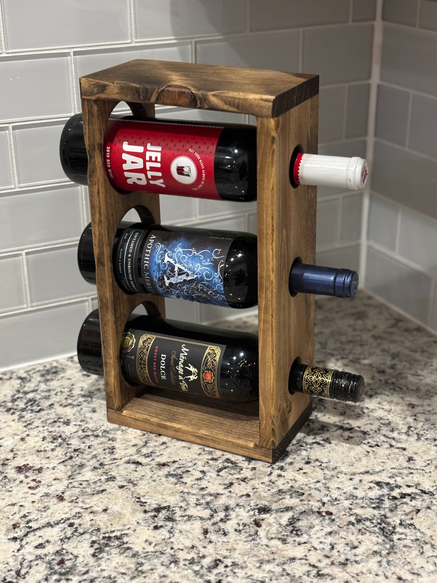 Wall Mounted or Counter Top Wine Rack