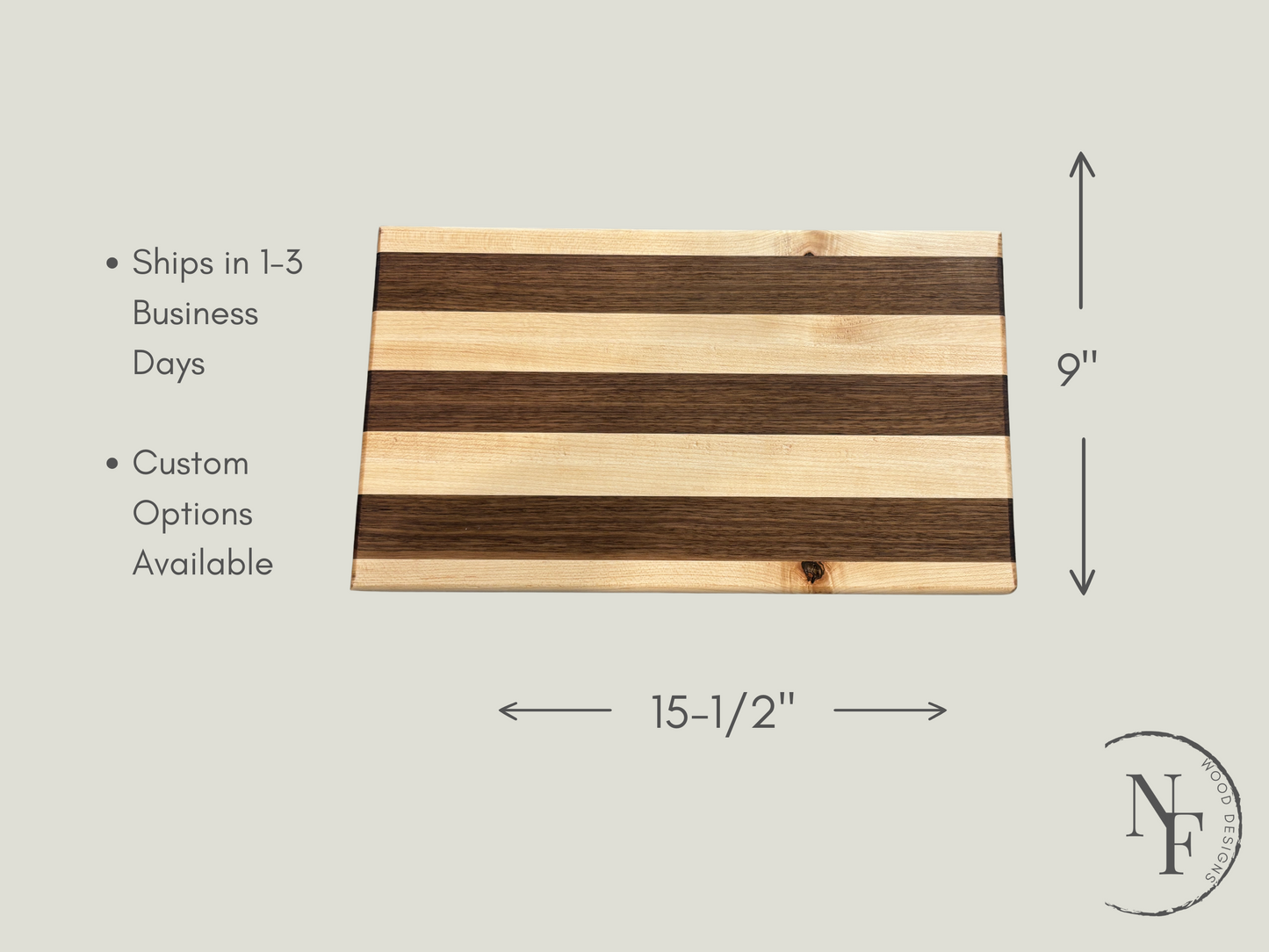 Maple and Walnut Cutting Board