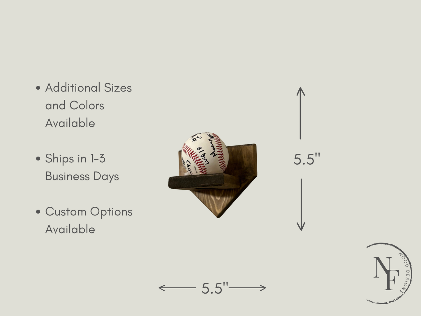 Home Plate Baseball Display