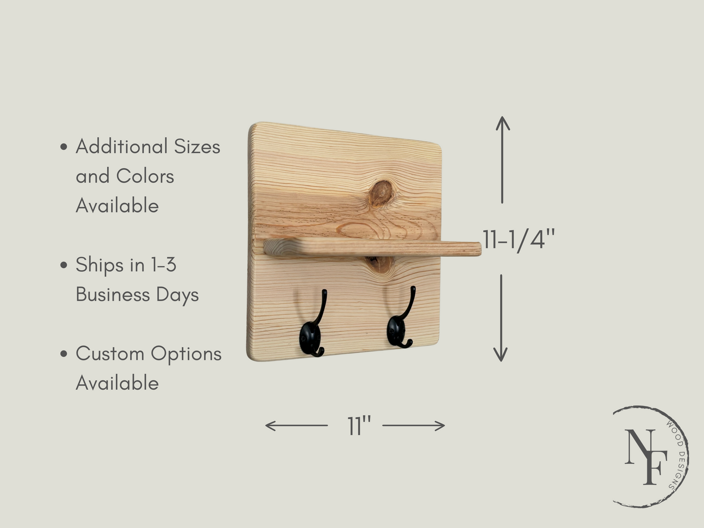 Shelve with Hooks