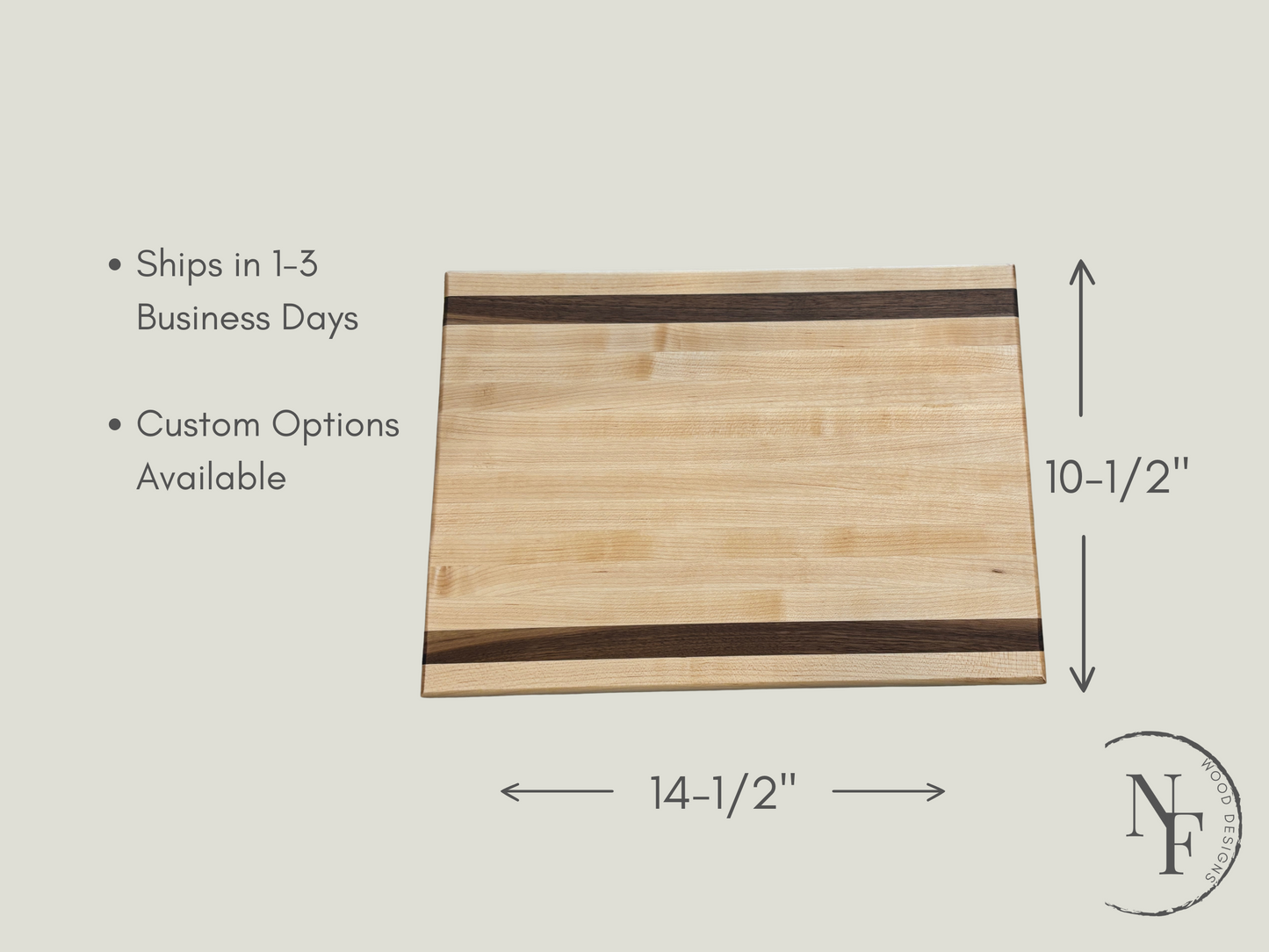 Maple and Walnut Cutting Board