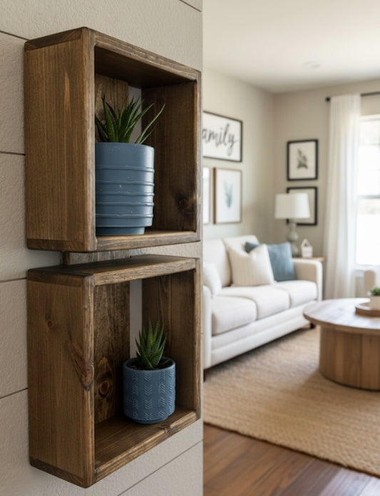 Farmhouse Square Shelving