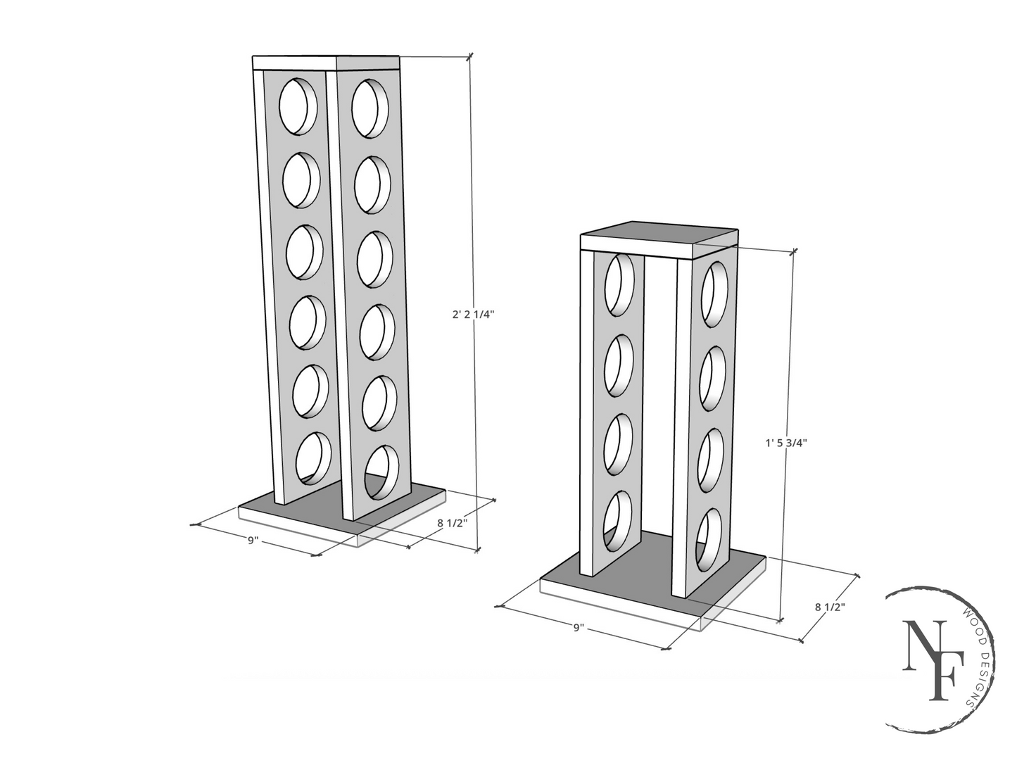 Free Standing Wine Rack